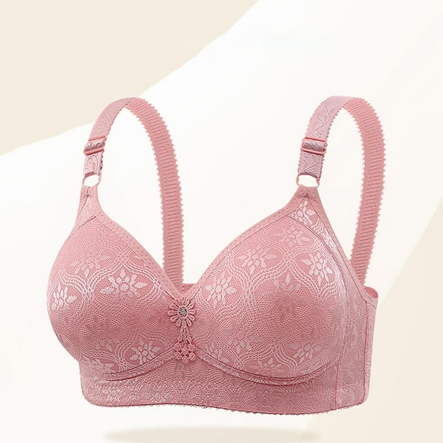 Weiqiqre Sports Bras for Women Back Fat Smoothing Bra Lace Underwire Full Coverage Padded Bras with Support