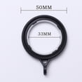 thumbnail image 4 of Coofit 50PCS Curtain Ring Plastic Drapery Ring Drapery Curtain Eyelet Ring, 4 of 10