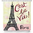 thumbnail image 1 of Shower Curtains 70" x 93" from DiaNoche Designs by nJoy Art - Cest La Vie, 1 of 1