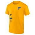 thumbnail image 2 of Men's Fanatics Gold St. Louis Blues Represent T-Shirt, 2 of 3