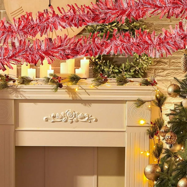 Adorno de Guirnalda de Navidad, Colgantes para Decoración de Pared, Accesorios para Festivales, serpentinas coloridas, artículos para fiestas