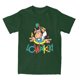 thumbnail image 1 of Camiseta de algodón para hombre y mujer, camisa con estampado de dibujos animados, mono, cuello redondo, manga corta de gran tamaño, 1 of 7