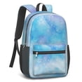 thumbnail image 2 of 17 Inch Lightweight Backpack,PVC Waterproof Oxford Fabric, Ergonomically Designed, with Large Capacity, Frozen Aesthetic Pattern, 2 of 5