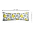 thumbnail image 6 of Lemon Print Body Pillow Cover - Soft & Breathable Fabric, Hidden Zipper, 20"x54", Cute Fruit & Floral Design - Perfect Gift for Lemon Lovers, Summer Decor, Side Sleepers & Pregnancy Support, 6 of 7