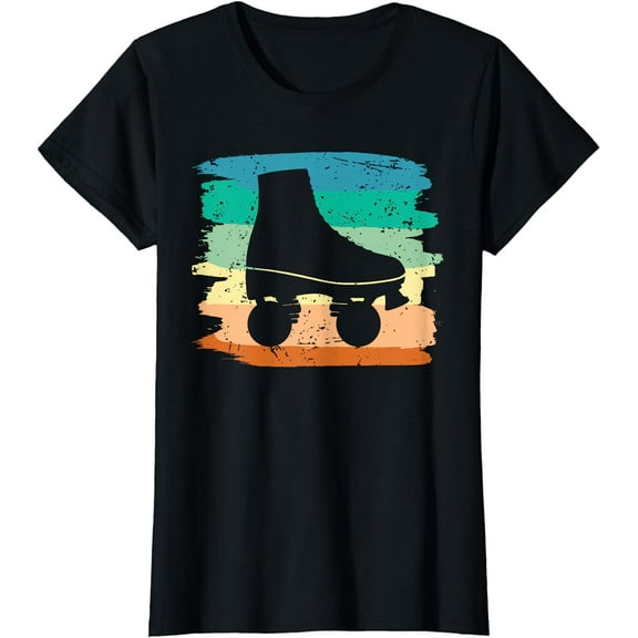 Roller Skating Art 80s Roller Derby Rollerskate T-Shirt