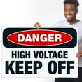 thumbnail image 2 of High Voltage Keep Off Sign, OSHA Danger Sign, 24x36 Corrugated Plastic, 2 of 7