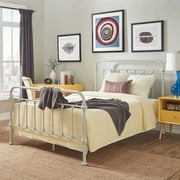 Weston Home Nottingham Metal Queen Bed, Silver Birch