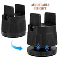 thumbnail image 2 of FONDOTIN Metal and Plastic Adjustable Furniture Riser for Desk and Bed Legs, 2 of 7
