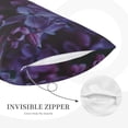 thumbnail image 2 of Plush Throw Pillow Covers, Lilac Pillow Cases with Invisible Zipper, Breathable Microfiber Pillow Cases Standard Size for Sleeping Bedroom Sofa Living Room 16x24, 2 of 5