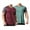 Dark Red/Green, variant on Youthup Men's Crew Neck Color-Block Quick Dry Athletic Short Sleeve T-Shirts 2-Pack, Stretch Breathable Moisture-Wicking