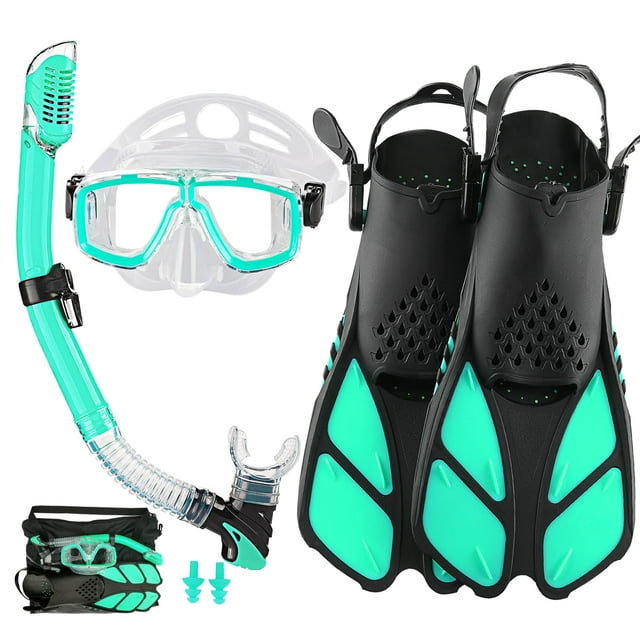 Equipo de Snorkel DiVLMT para Adultos con Aletas y Máscara de Buceo