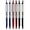 Black/Blue/Red, variant on Precise V5 RT Retractable Rolling Ball Pens, Extra Fine Point (.5mm), Blue Ink, 6-pk; Premium Comfort Grip, Bundle with Plastic Reusable Pouch