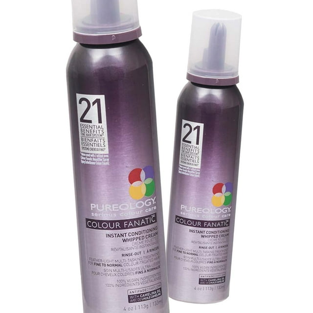 Pureology Colour Fanatic Crème Fouettée Instantanée Conditionnante 4 oz - Lot de 2