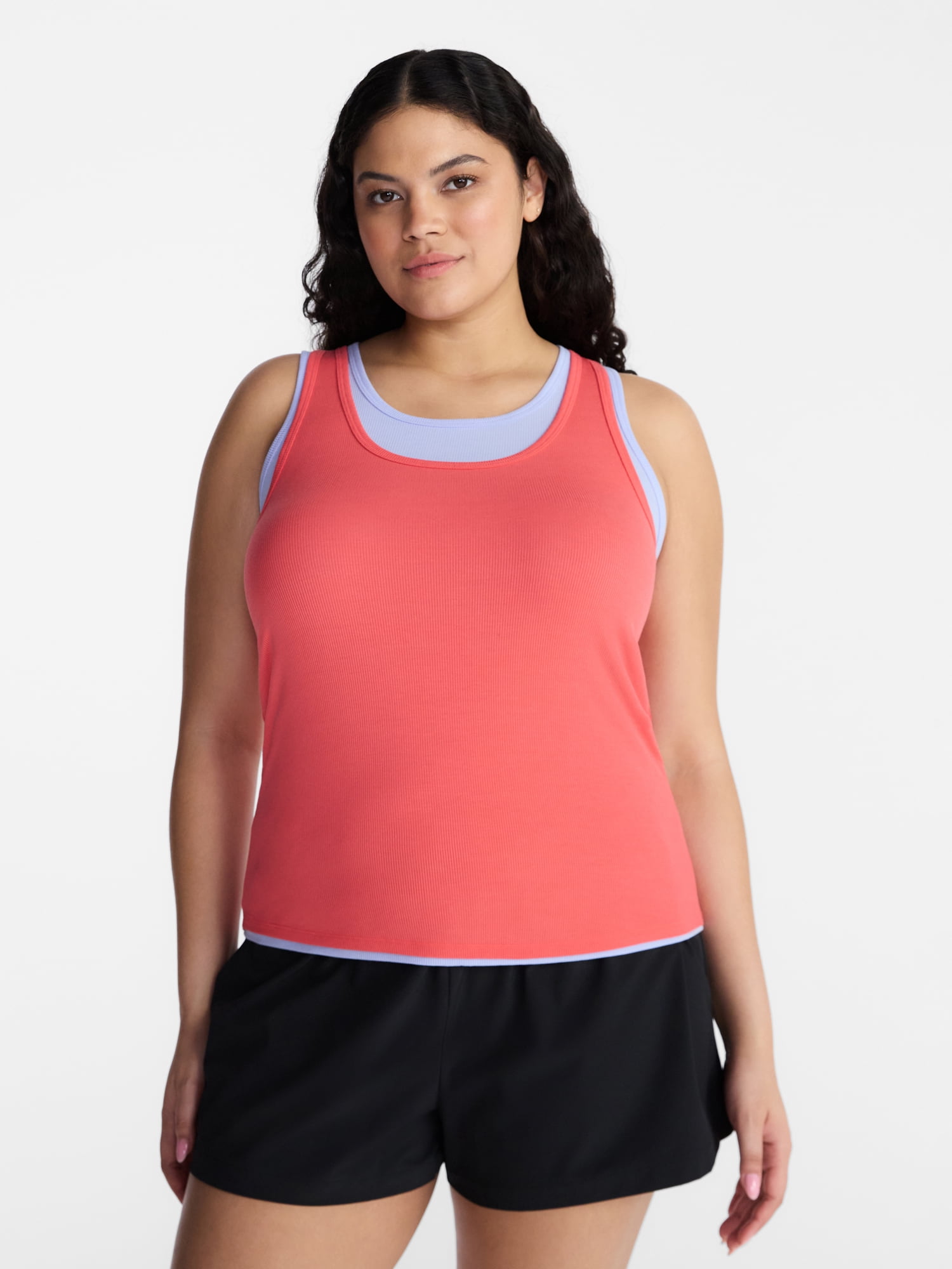 Avia Women's Double Layer Tank Top, Sizes XS-XXXL