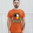 thumbnail image 3 of Tee Hunt The Medicine Wheel Dreamcatcher T-Shirt Native American Symbol Men's Tee, Orange, 3X-Large, 3 of 5