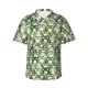 thumbnail image 1 of Fotbe Cute Frog Camisa Hawaiana para Hombre Unisex – Camisa Casual de Verano con Botones de Manga Corta de Algodón y Lino,Small, 1 of 7