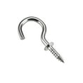 thumbnail image 5 of Uxcell 0.8" Small Screw Eye Hooks Self Tapping Screws Carbon Steel Silver 20Pcs, 5 of 5