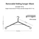 thumbnail image 2 of Clothes Drying Rack Portable Camping Coat Drying Rack Black, 2 of 5