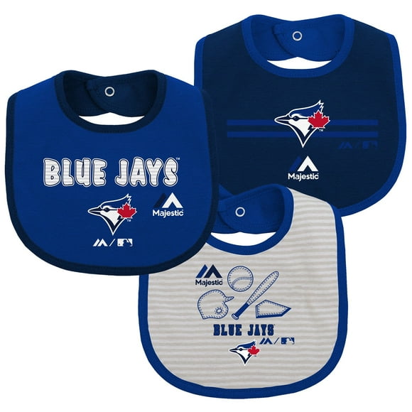Newborn Toronto Blue Jays Fair Catch 3-Pack Bib Set