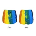 thumbnail image 6 of Goofa Rainbow Colored Printed Women 2 in 1 Running Shorts,Quick Dry Athletic Workout Shorts,High Waisted Athletic Shorts with Liner Pockets-Small, 6 of 9