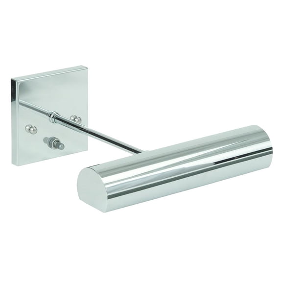 Classic Contemporary Direct Wire Picture Light - Size/Finish: 9"/Chrome