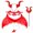 Red, variant on Halloween Devil Horn Headband for Women, 1-Piece Bat Wing Back Accessory with Lace Mask — Gothic Vampire Costume Prop Set Red One Size
