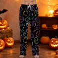 thumbnail image 2 of Satingcolo Funny Men's Pajama Pants Halloween Soft Sleep Lounge Pants Lightweight Pjs Bottoms with Drawstring for Men, 2 of 6