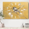 thumbnail image 2 of DesignArt Horloge Murale Grande Oiseau Doré sur Fleurs IV, 2 of 2