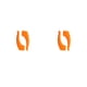 thumbnail image 4 of Gafas de agarre para orejas Qarigey Silicona Correa Holder Slip-prevención Naranja 2piezas, 4 of 6