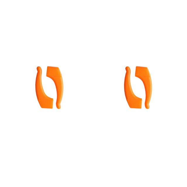 Jumpingount Tapones de vidrio antideslizantes, cómodos anteojos, puntas para las sienes, 1 par de correas para gafas, soporte, equipo de belleza Naranja 2piezas