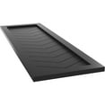 thumbnail image 2 of 15"W x 75"H True Fit PVC Single Panel Chevron Modern Style Fixed Mount Shutters, Black (Per Pair - Hardware Not Included), 2 of 9