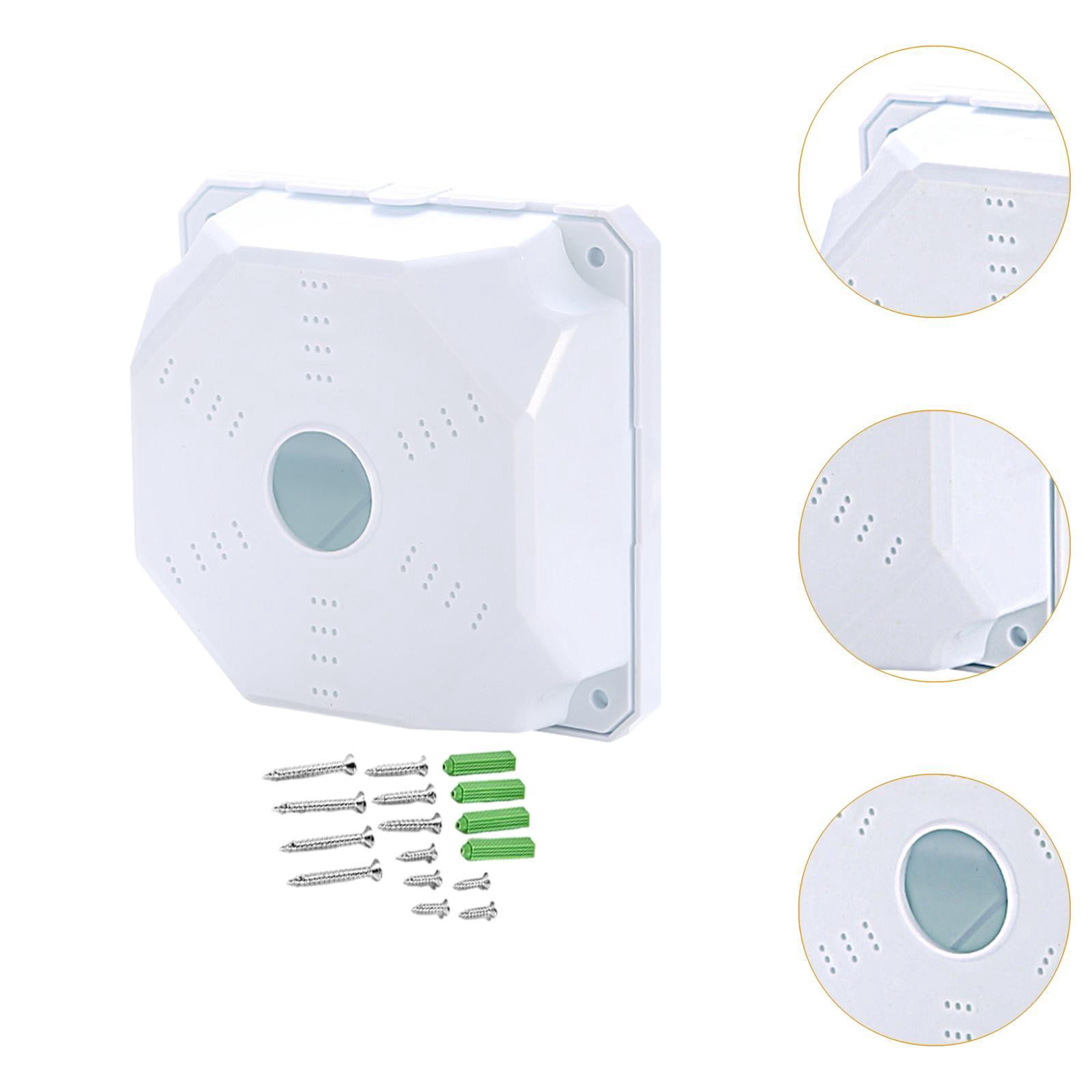 figatia 5xDome Camera Junction Box Dome Camera Mount Box for Cameras Home White