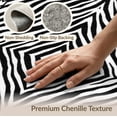 thumbnail image 6 of ODIKA Zebra Bold Print Monochrome Striped Inspired Geometric Motifs for Home Office, Gaming Room, Under Desk, Non-Slip Chair-Friendly, 6 of 7