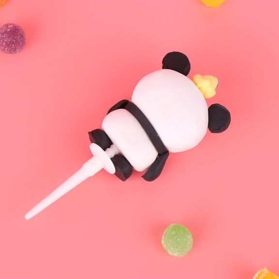 FOMIYES Adorable Panda Cake Pick Multi Color Safe for Cake Decorating 1Pc