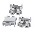 thumbnail image 1 of Unique Bargains 3Pcs UK-10N DIN Rail Mount Guide Terminal Block 800V 76A 10mm2 Cable Gray, 1 of 1