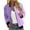 Purple, variant on Scyoekwg Women's Jackets Loose Stand Collar Zipper Jacket Lightweight Long Sleeve Fall Coats Trendy Casual Color Block Splicing Outerwear(Black,XL)
