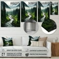 thumbnail image 4 of Designart "Misty Mornings in Canada" Canada Metal Wall Art Prints, 4 of 5