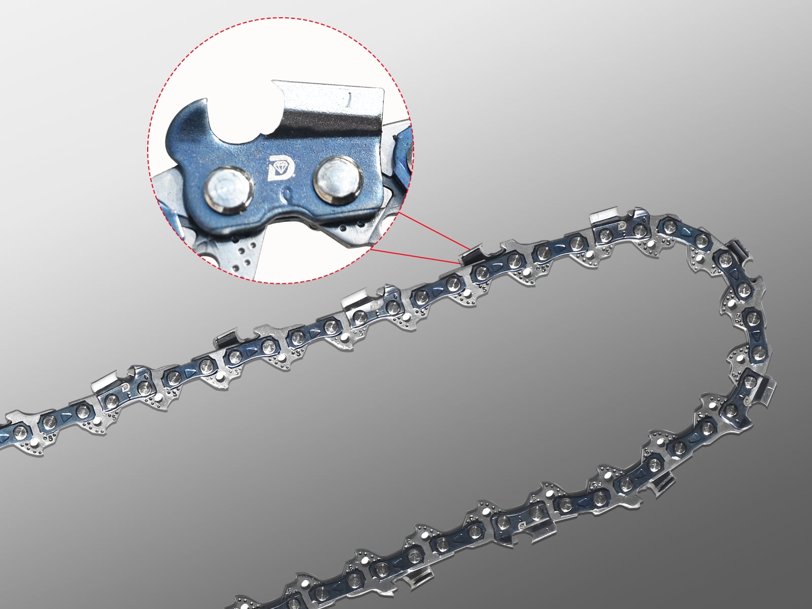 3Pcs 14 Inch Chainsaw Chain 3/8" LP Pitch .043" Gauge 52 Drive Links for EGO CS1400 CS1401 Makita XCU03 XCU04 XCU08 KOBALT KCS 4040-06 Worx WG384.9 for Makita E-00228, R52