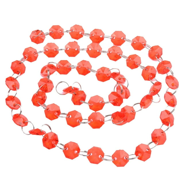 Chaîne de Perles Octogonale en Acrylique Cristal 1m Ultra Réactive