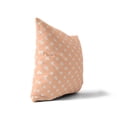 thumbnail image 3 of Criss Cross Peach Throw Pillow, 3 of 4