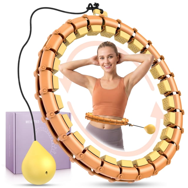 Aro de ejercicio con peso HCOIW Infinity Hoop con 24 nudos desmontables