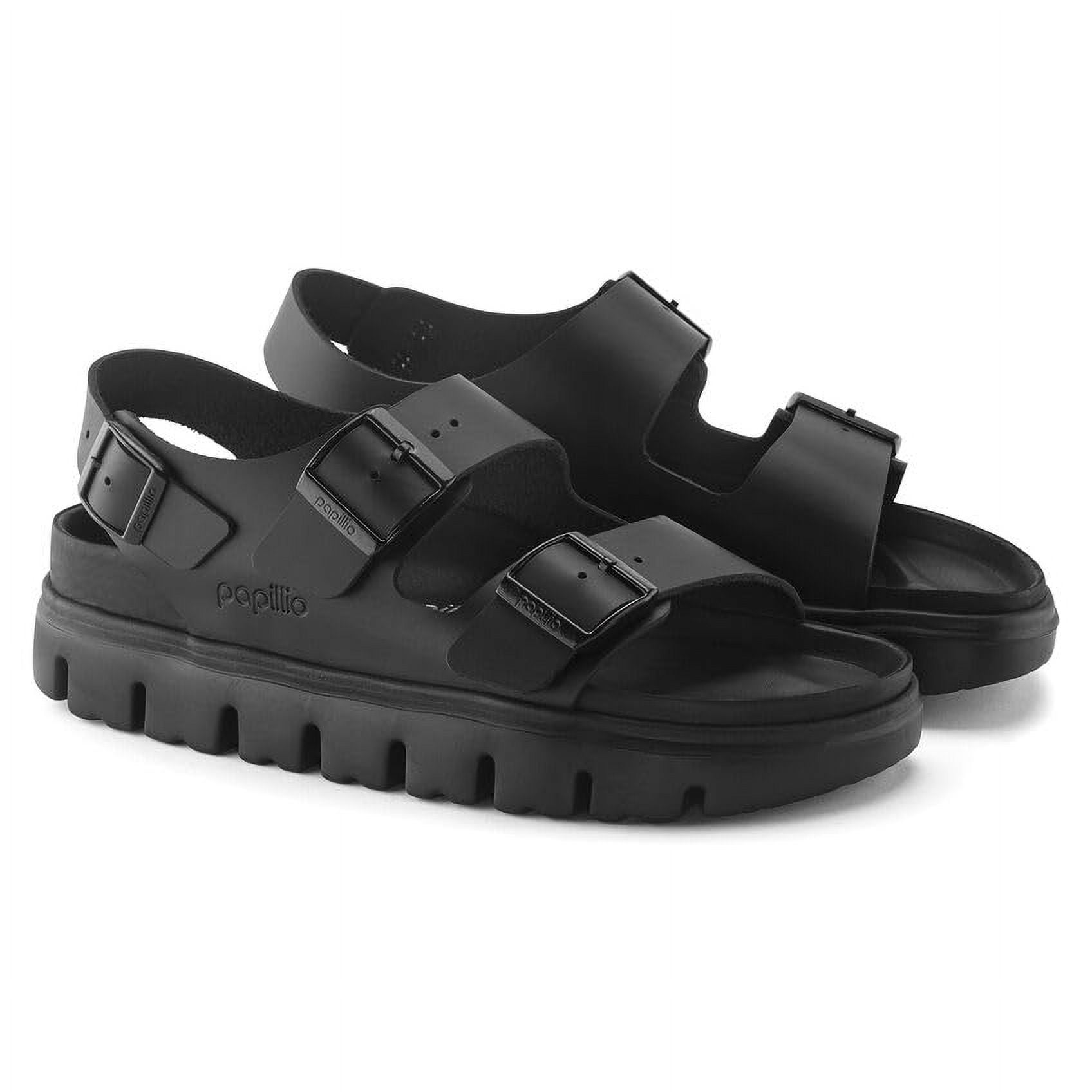 BIRKENSTOCK Milano Chunky Leather Sandals - Stylish Platform Sole with Exquisite Nappa Lining, Two Straps, and Adjustable Buckles - Multiple Colors & Sizes