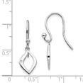 thumbnail image 3 of SS White Ice Diamond Shepherd Hook Earrings, 3 of 3