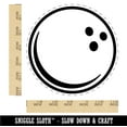 thumbnail image 2 of Bowling Ball Cartoon Self-Inking Rubber Stamp Ink Stamper - Blue Ink - Large 1-1/2 Inch, 2 of 7