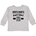 thumbnail image 3 of Inktastic North Dakota Awesome Since 1889 Boys or Girls Long Sleeve Toddler T-Shirt, 3 of 5
