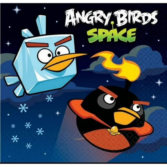 Amscan 501193 Angry Birds Space Beverage Napkins