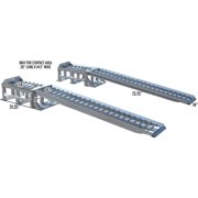 Low-Profile Aluminum Vehicle Service Stands with Removable Ramps