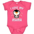 thumbnail image 3 of Inktastic I Love My Mama with Cute Penguin and Hearts Girls Baby Bodysuit, 3 of 5