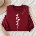thumbnail image 4 of Jollimate Jesus Sweatshirt for Women, Christian Graphic Crewneck, Religious Shirt Gift for Her, 4 of 6