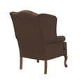 thumbnail image 5 of Pemberly Row Brown Fabric Traditional Wing Back Accent Chair, 5 of 7
